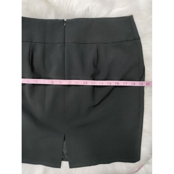 Express Design Studio Black Back Slit Career Mini Skirt Women's Size 10 NWT - Picture 9 of 10